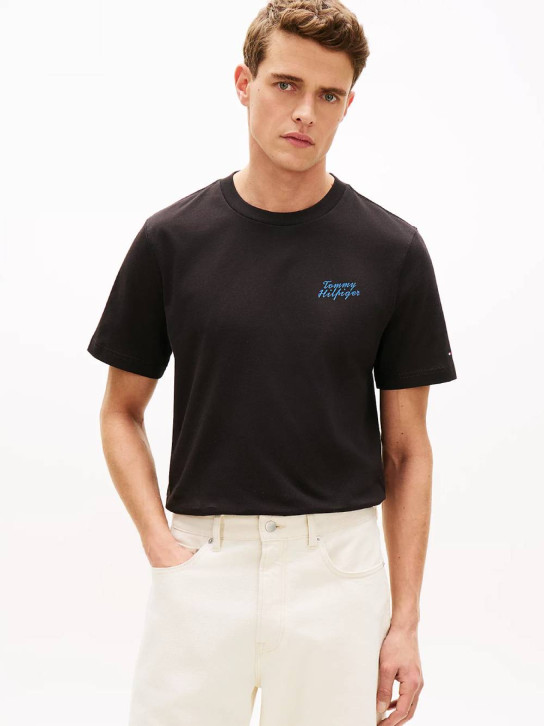 Tommy Hilfiger pánské černé tričko