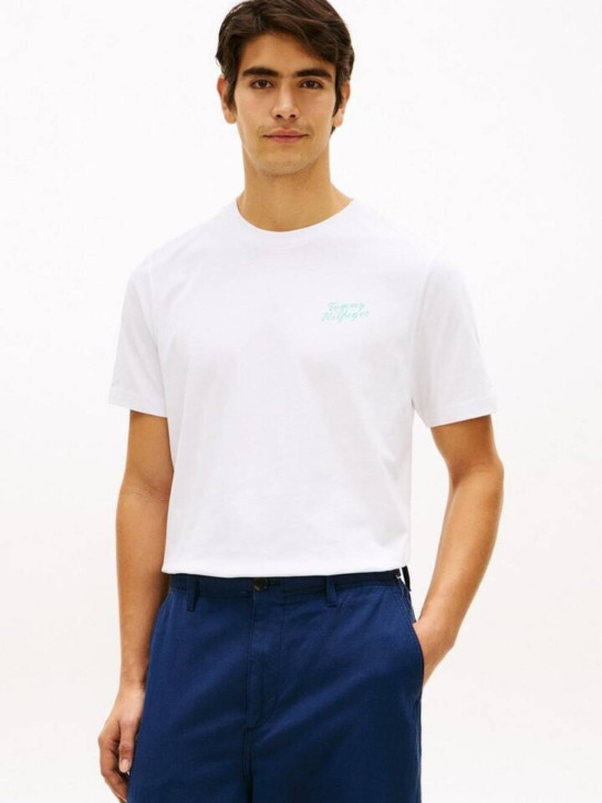 Tommy Hilfiger pánské bílé tričko 