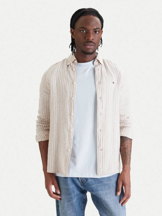 Tommy Hilfiger pánská lněná košile