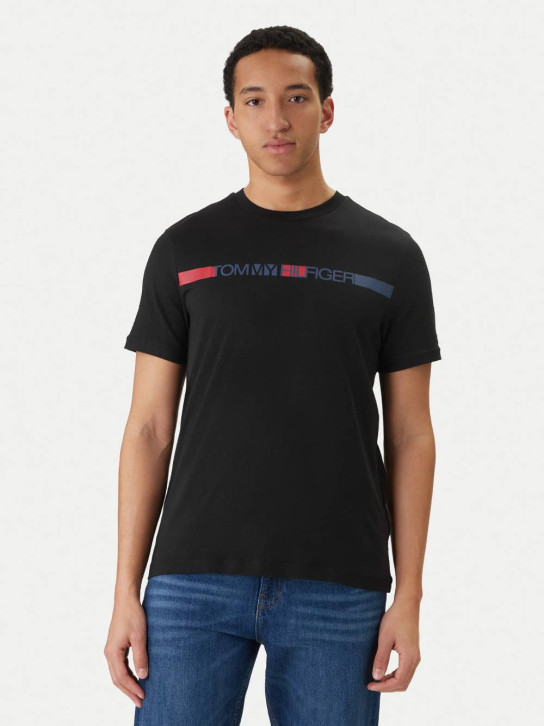 Tommy Hilfiger pánské černé tričko