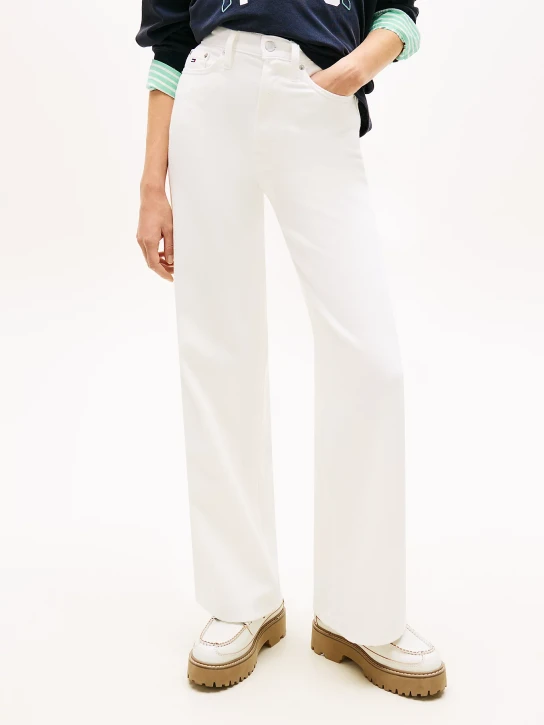 Tommy Jeans dámské bílé džíny