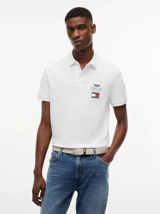 Tommy Hilfiger pánské bílé polo tričko