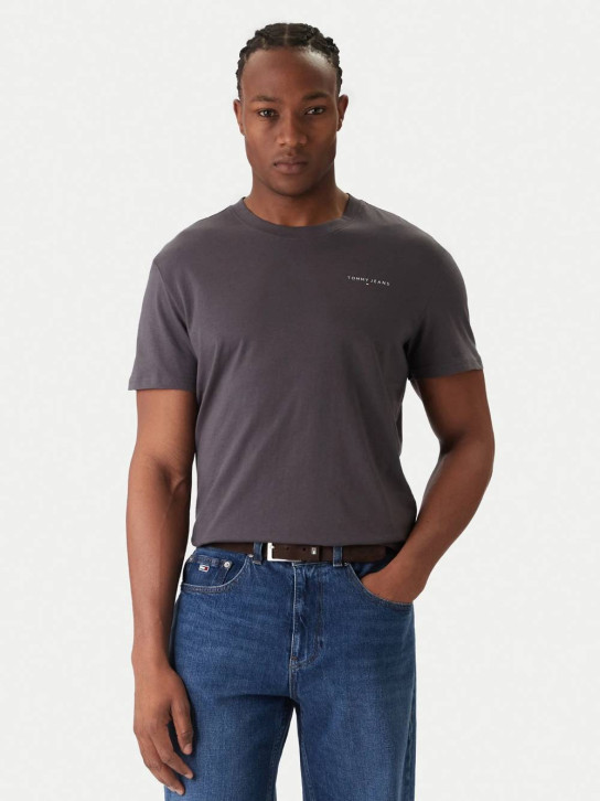 Tommy Jeans pánské šedé tričko