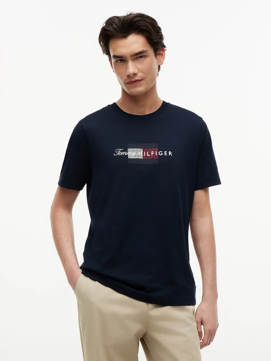 Tommy Hilfiger pánské tmavě modré tričko
