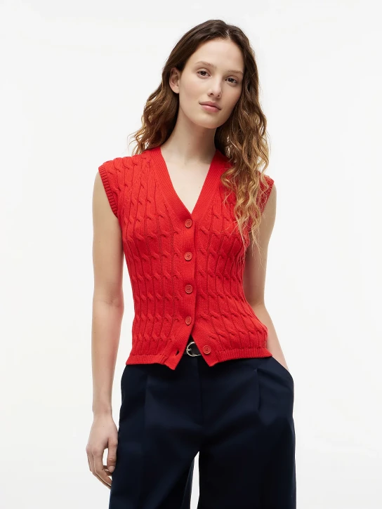 Tommy Hilfiger dámský červený svetřík