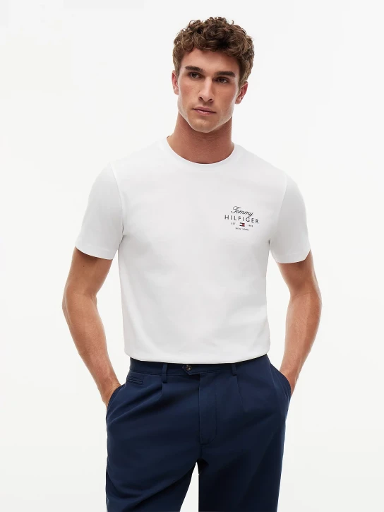 Tommy Hilfiger pánské bílé tričko