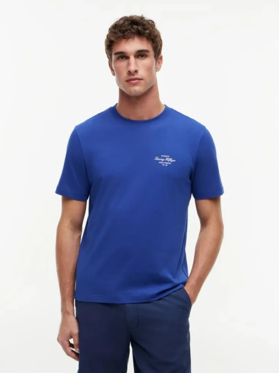 Tommy Hilfiger pánské modré tričko