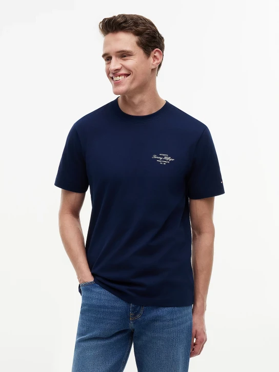 Tommy Hilfiger pánské tmavě modré tričko