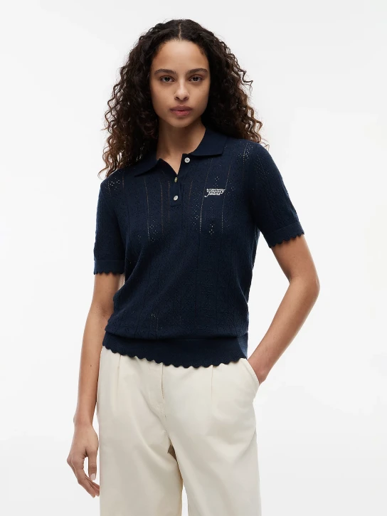 Tommy Jeans dámské svetrové polo tričko