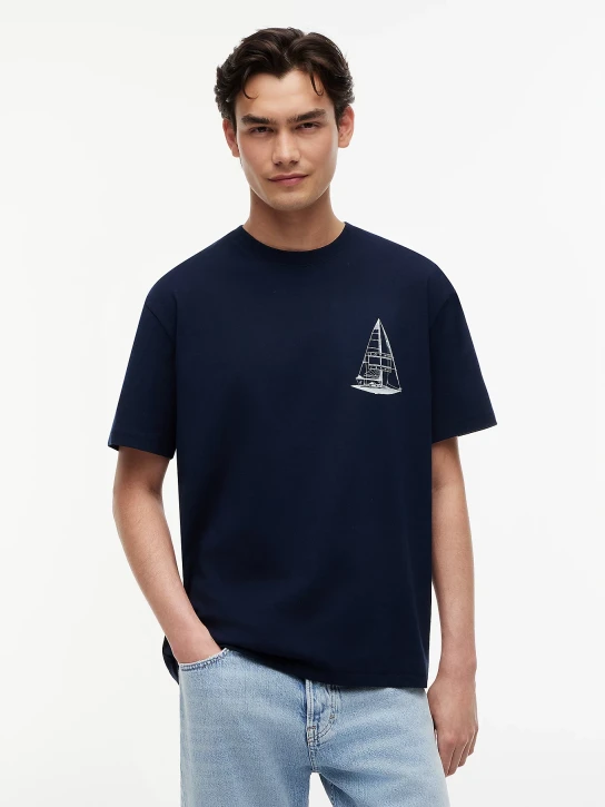 Tommy Hilfiger pánské tmavě modré tričko