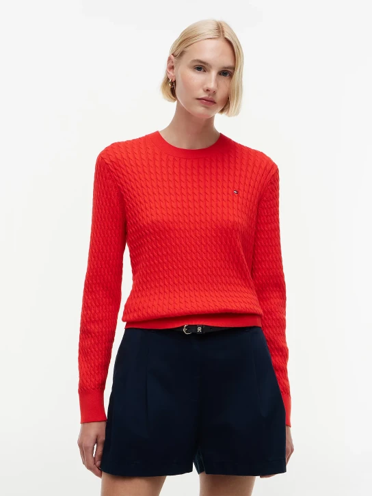 Tommy Hilfiger dámský červený svetr