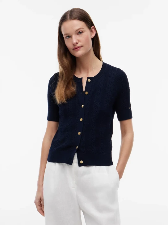 Tommy Hilfiger dámský tmavě modrý svetřík