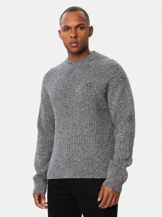 Calvin Klein pánský tmavě šedý svetr