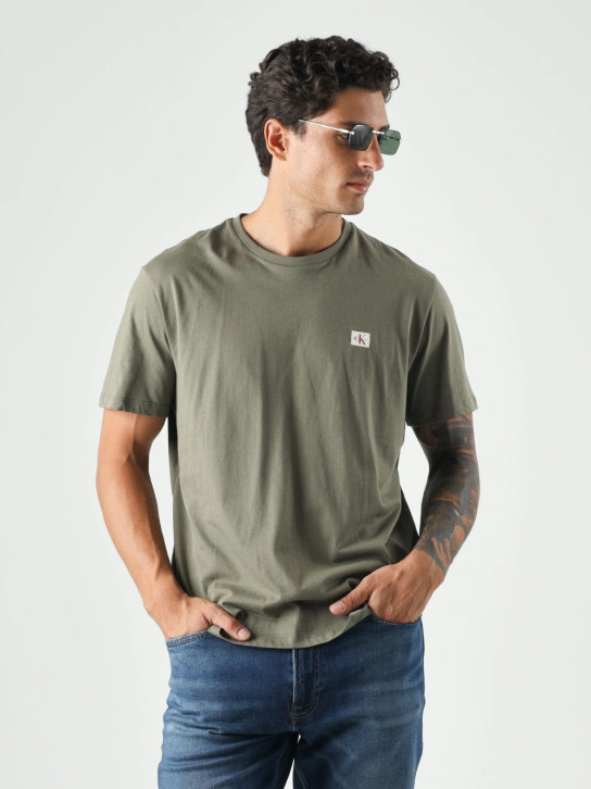 Calvin Klein pánské khaki tričko