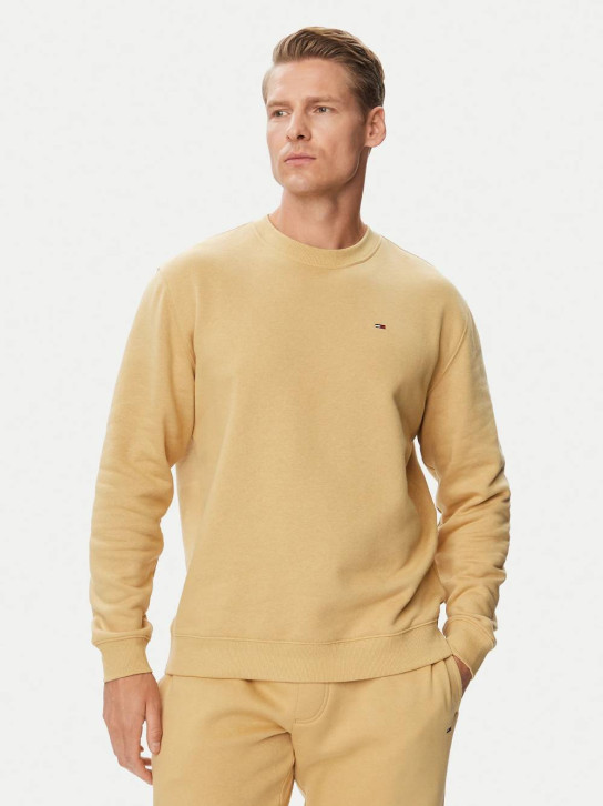 Tommy Jeans pánská béžová mikina