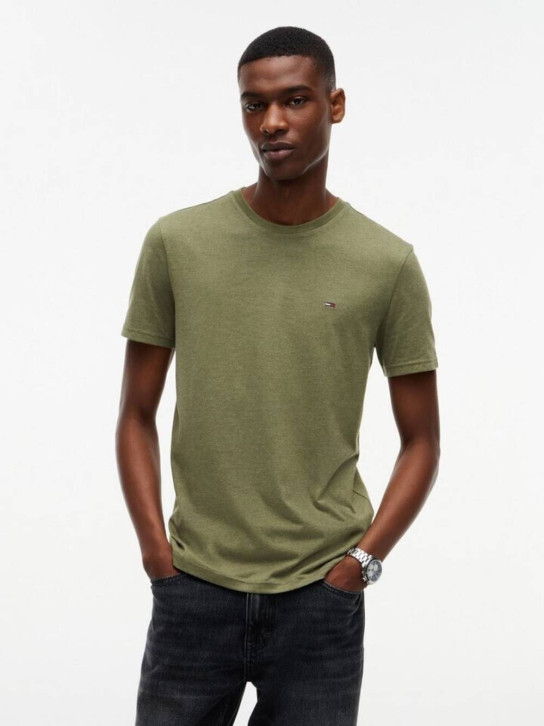 Tommy Jeans pánské zelené triko