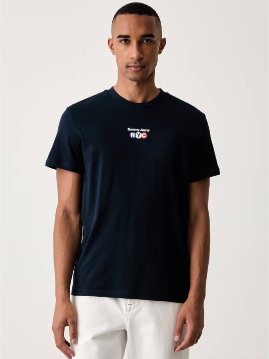Tommy Jeans pánské modré triko
