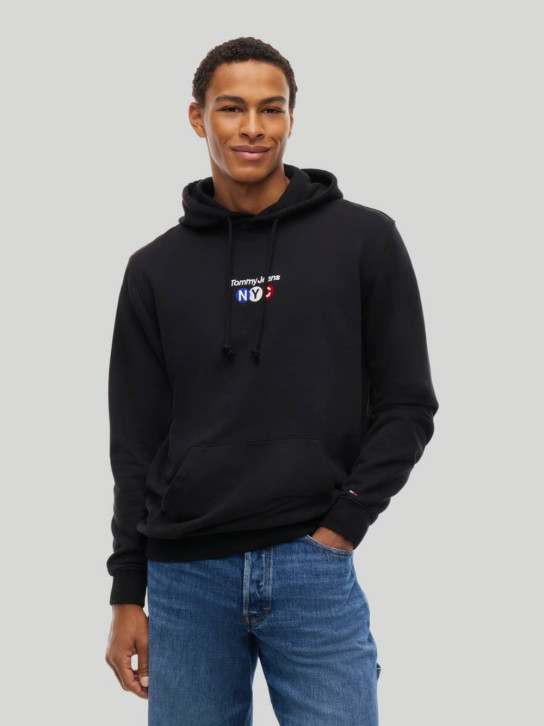 Tommy Jeans pánská černá mikina