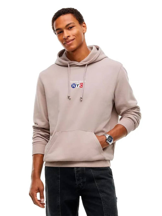 Tommy Jeans pánská hnědá mikina