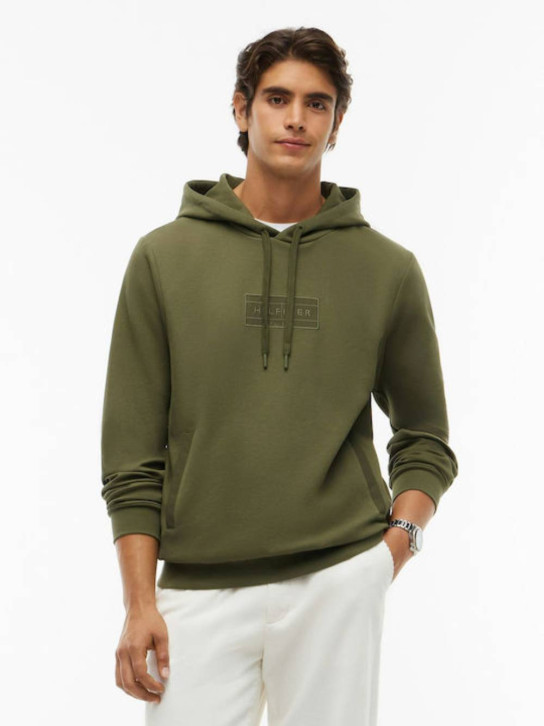Tommy Hilfiger pánská khaki mikina
