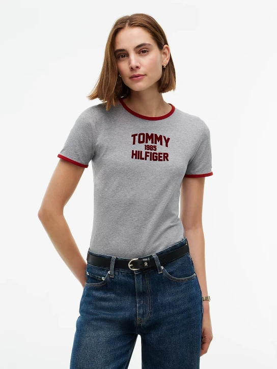 Tommy Hilfiger dámské šedé tričko