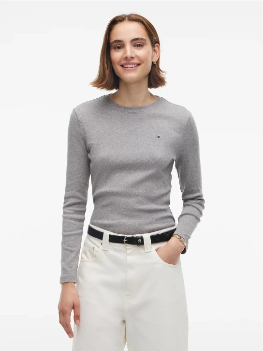 Tommy Hilfiger dámské šedé tričko