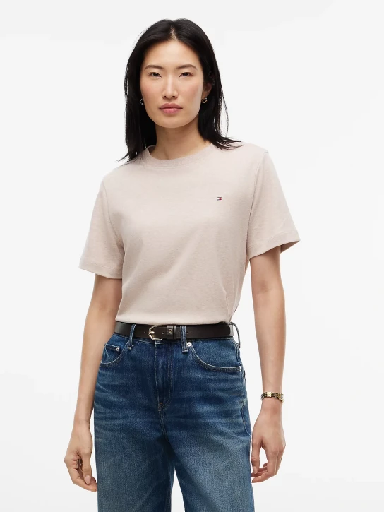 Tommy Hilfiger dámské béžové tričko