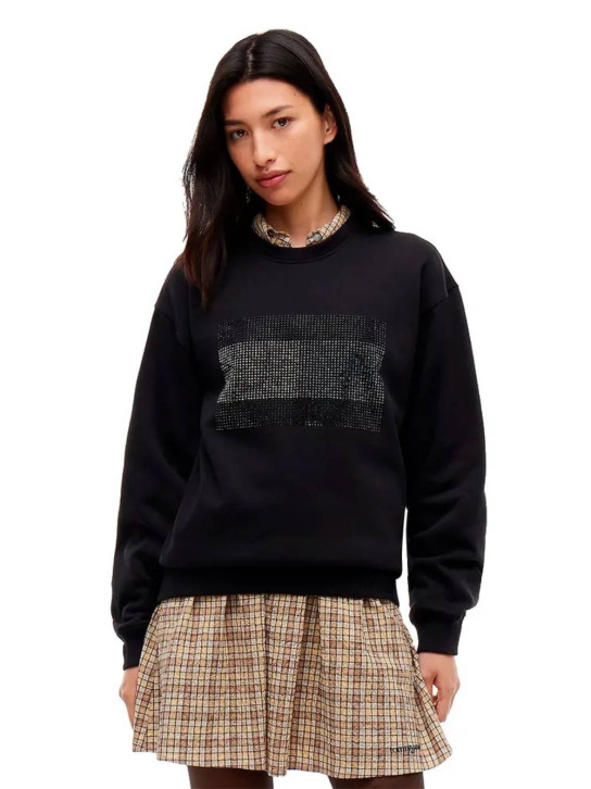 Tommy Jeans dámská černá mikina