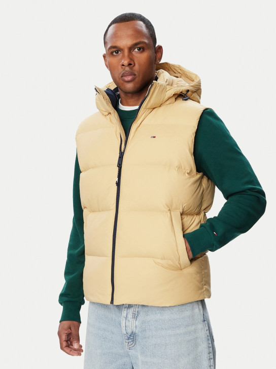 Tommy Jeans pánská béžová vesta