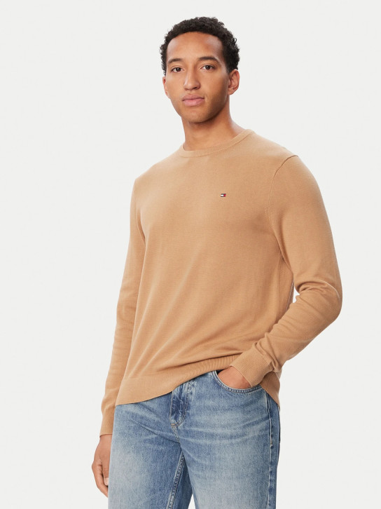 Tommy Hilfiger pánský béžový svetr