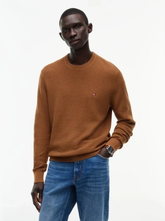 Tommy Hilfiger pánský hnědý svetr