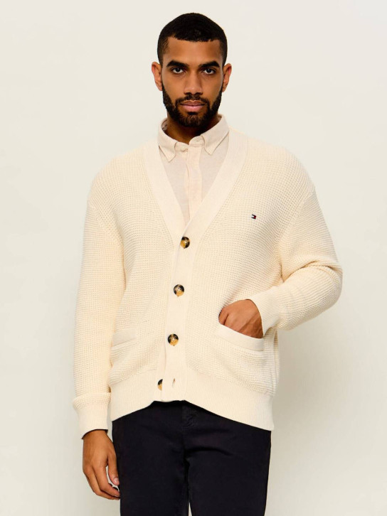 Tommy Hilfiger pánský krémový svetr