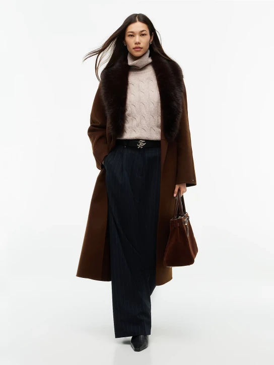 Tommy Hilfiger dámský hnědý kabát