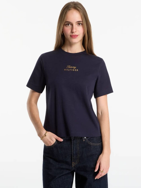 Tommy Hilfiger dámské modré tričko