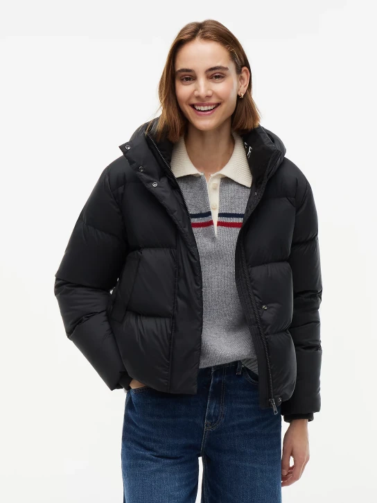 Tommy Hilfiger dámská černá péřová bunda