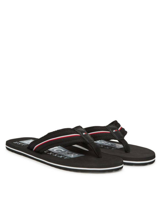 Tommy Hilfiger pánské černé žabky