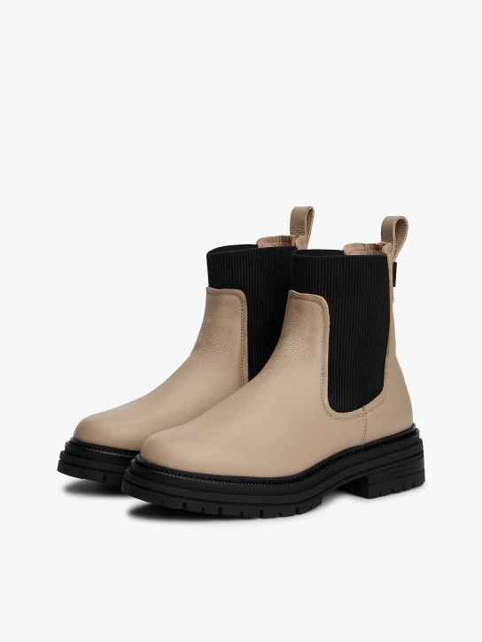 Tommy Hilfiger dámské béžové kotníkové boty