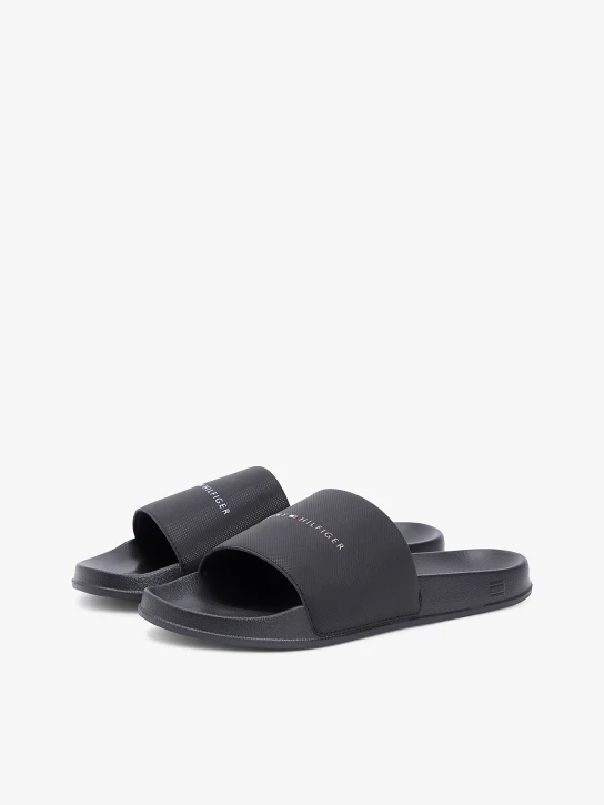 Tommy Hilfiger pánské černé pantofle
