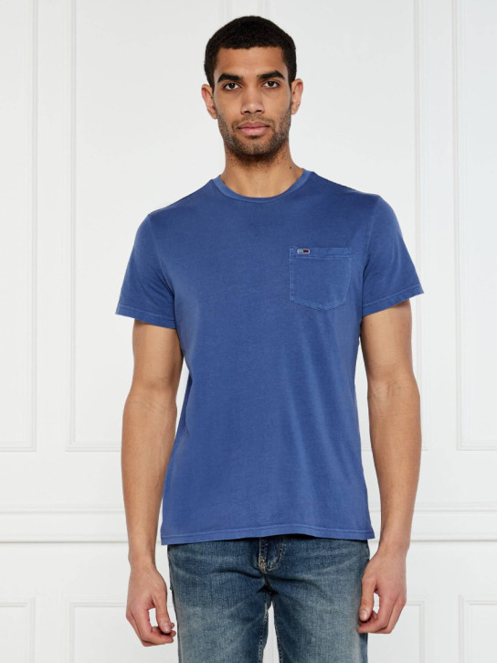 Tommy Jeans pánské modré tričko
