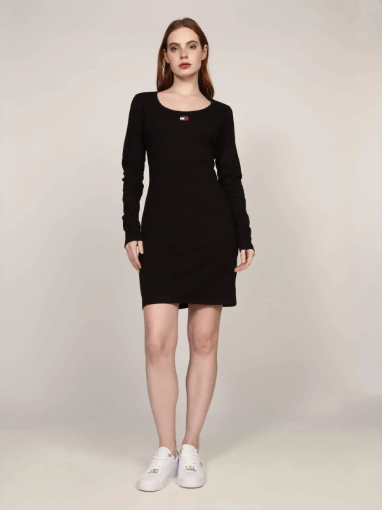 Tommy Jeans dámské černé šaty