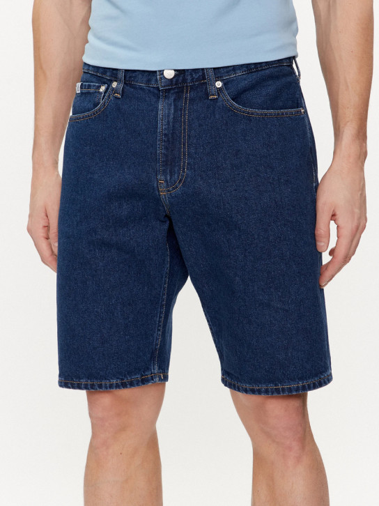 Calvin Klein pánské modré džínové šortky