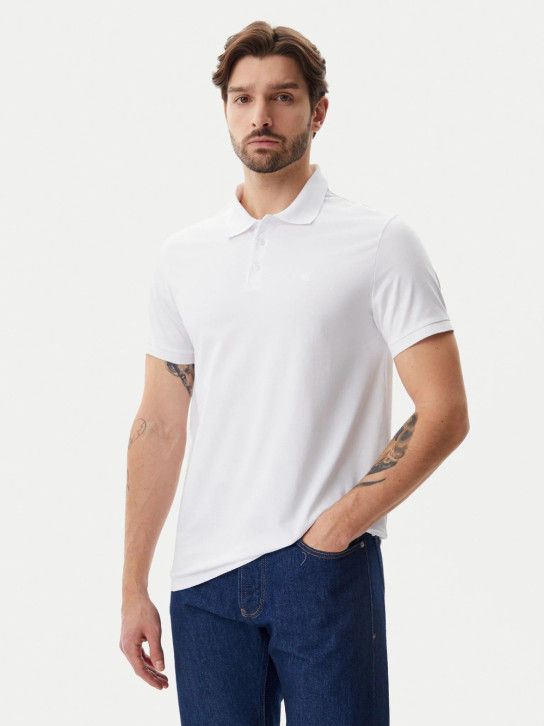 Calvin Klein pánské bílé polo tričko