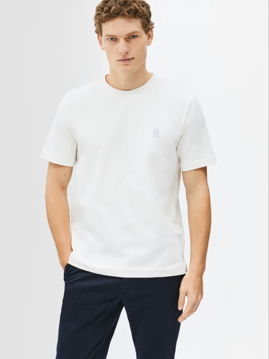 Tommy Hilfiger pánské krémové tričko