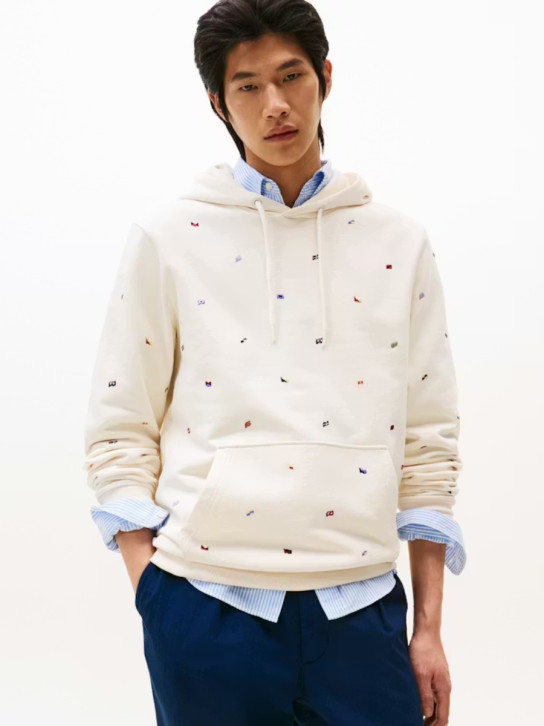 Tommy Hilfiger pánská krémová mikina