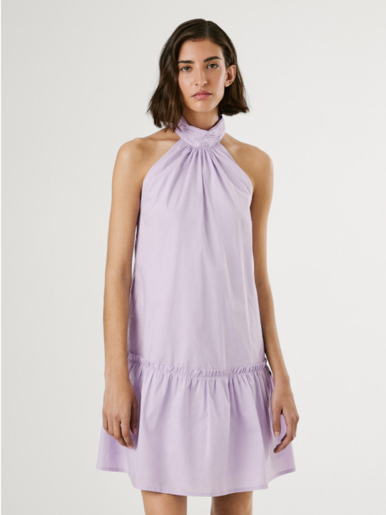 Pepe Jeans dámské fialové šaty