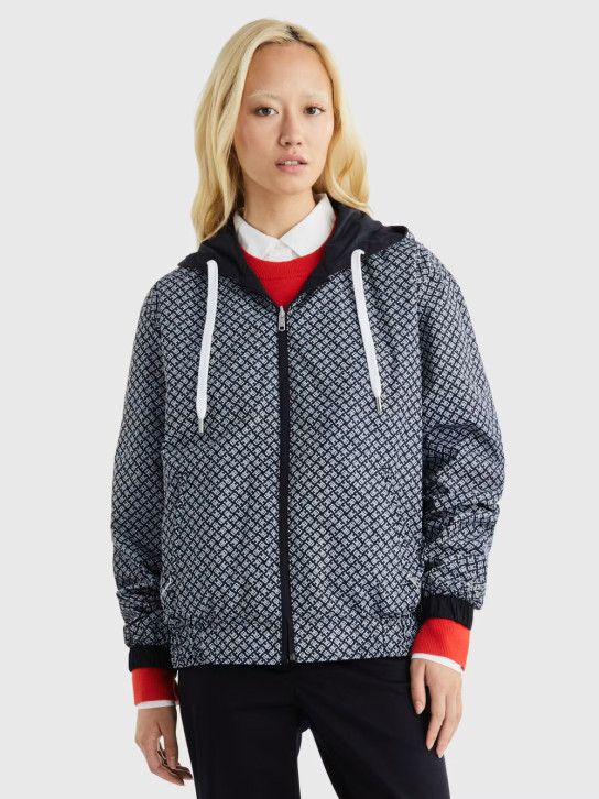 Tommy Hilfiger dámská tmavě modrá větrovka