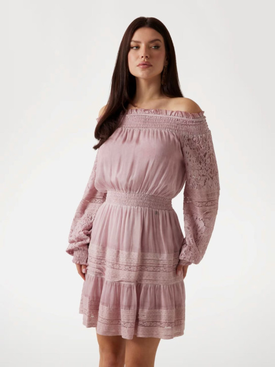 Guess dámské růžové šaty