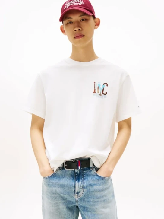 Tommy Jeans pánské bílé tričko