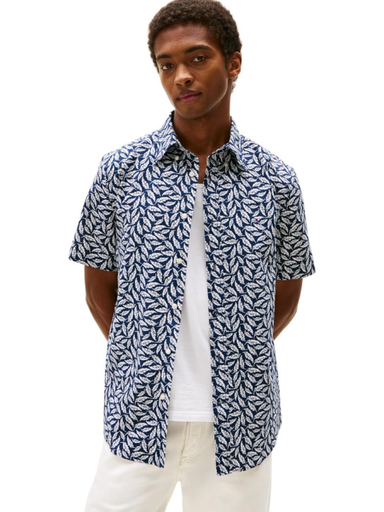 Tommy Hilfiger pánská tmavě modrá košile