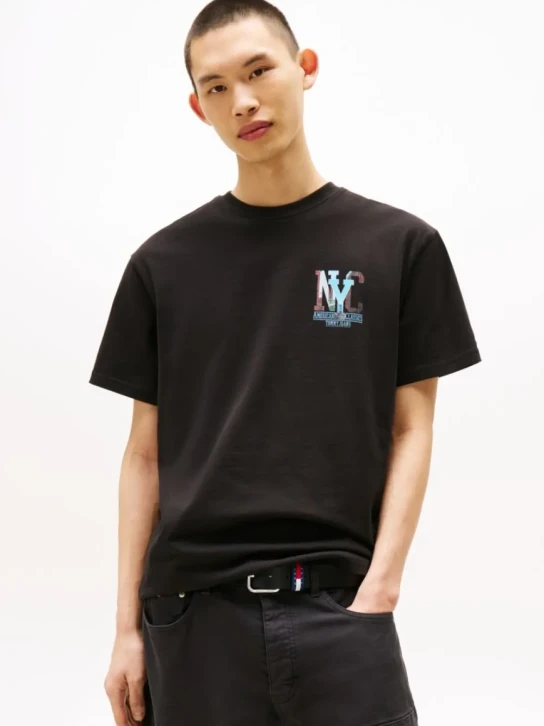 Tommy Jeans pánské černé tričko